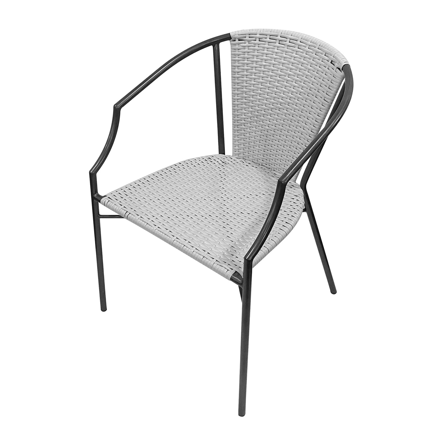 TK Classics Outdoor Wicker Dining Armchairs, Set of 2