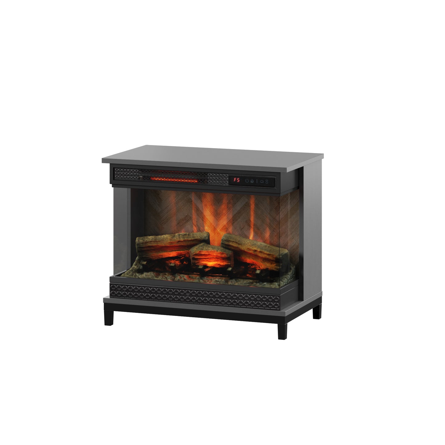 PanoGlow® Wall Mantel Electric Fireplace
