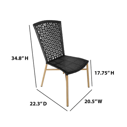 TK Classics Outdoor Dining Chairs, Set of 2