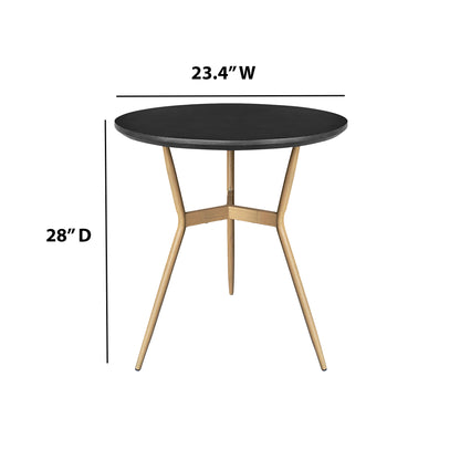 TK Classics 24” Outdoor Dining Table with Tapered Legs