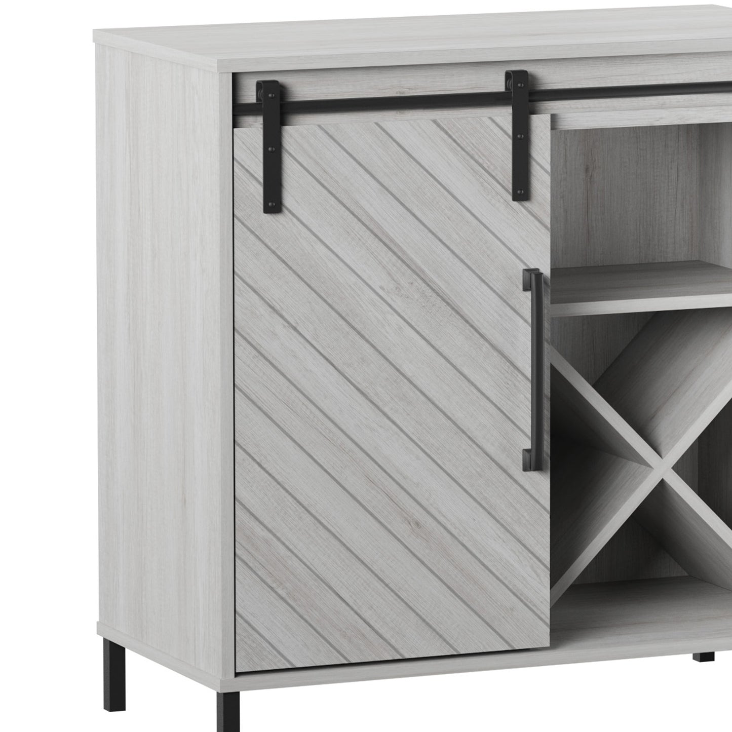 Accent Cabinet with Sliding Door and Wine Storage