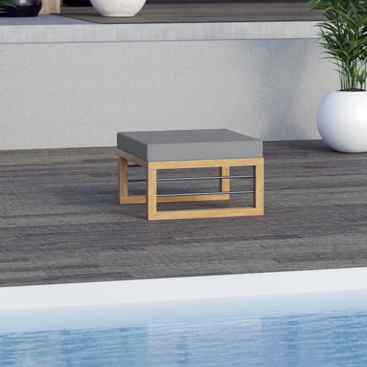 TK Classics Aluminum Outdoor Ottoman/Coffee Table