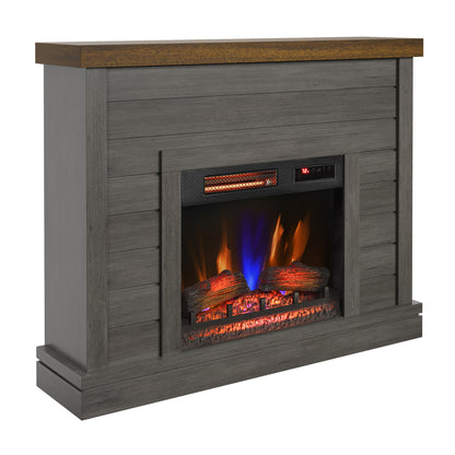 duraflame® Shiplap Wall Mantel Electric Fireplace