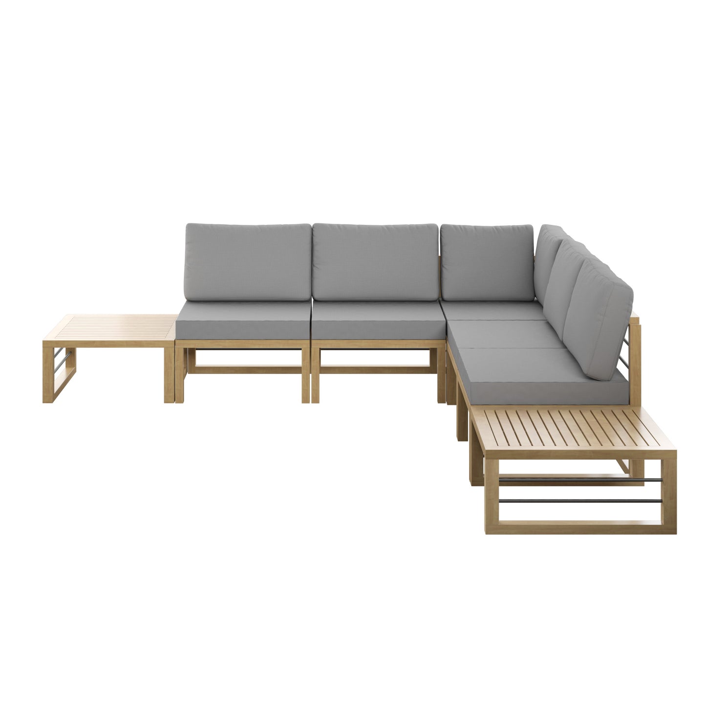 TK Classics 7 Piece Aluminum Outdoor Conversation Set