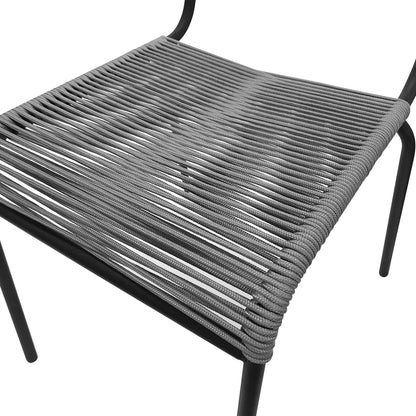 TK Classics 5 Piece Outdoor Dining Set with Geometric Tabletop, 35"W