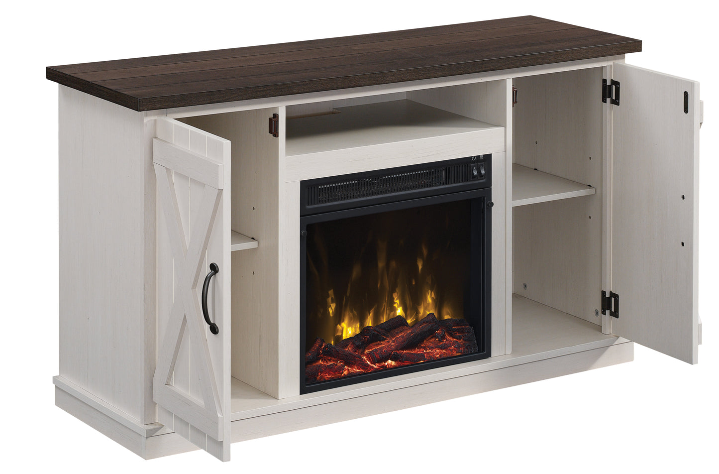 Cottonwood TV Stand for TVs up to 55" with Electric Fireplace
