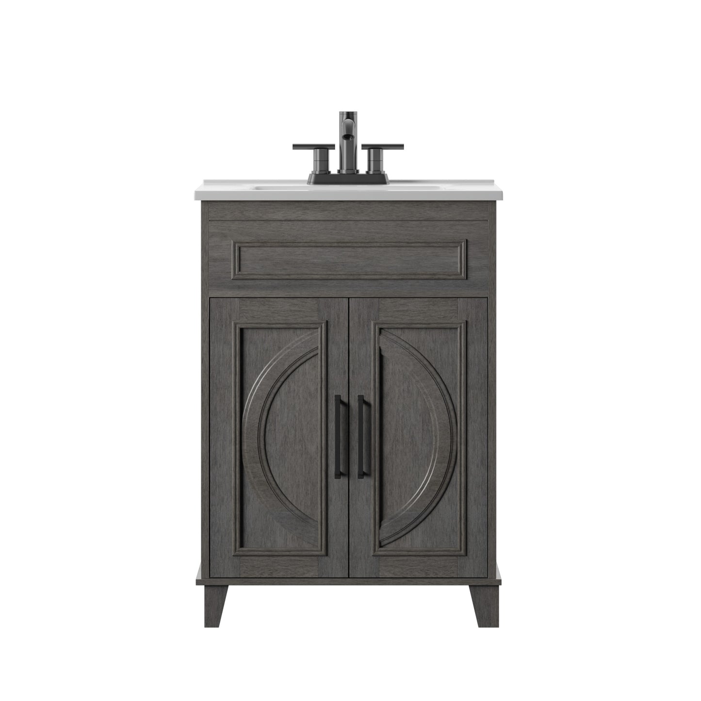Renton 24" Single Bathroom Vanity with Decorative Mullions
