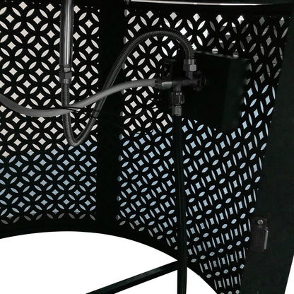 TK Classics Round Fire Pit Table