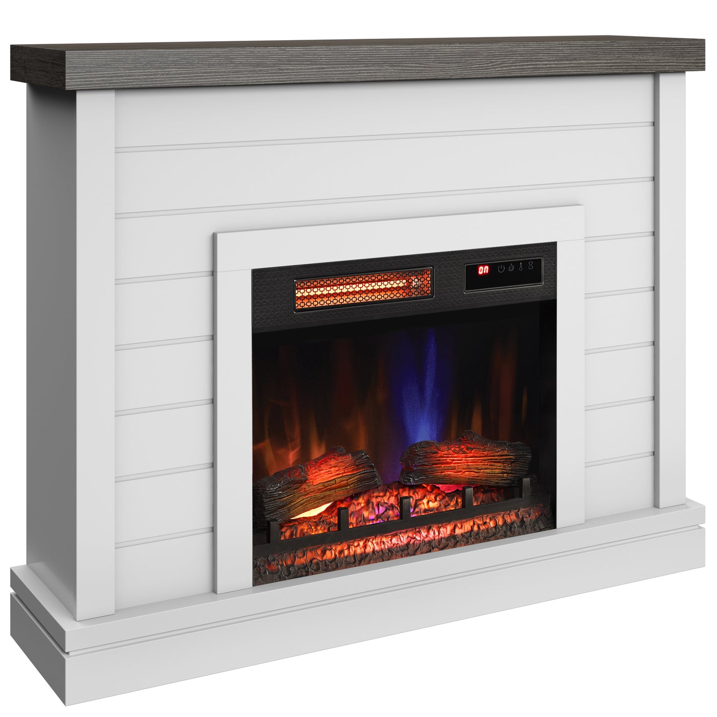 duraflame® Shiplap Wall Mantel Electric Fireplace