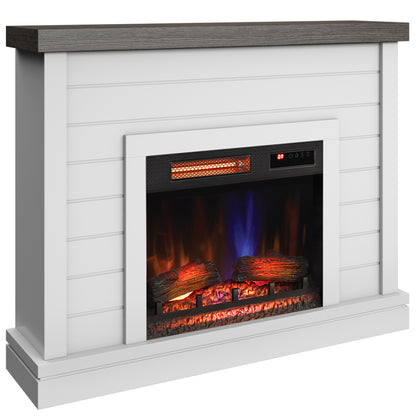 duraflame® Shiplap Wall Mantel Electric Fireplace
