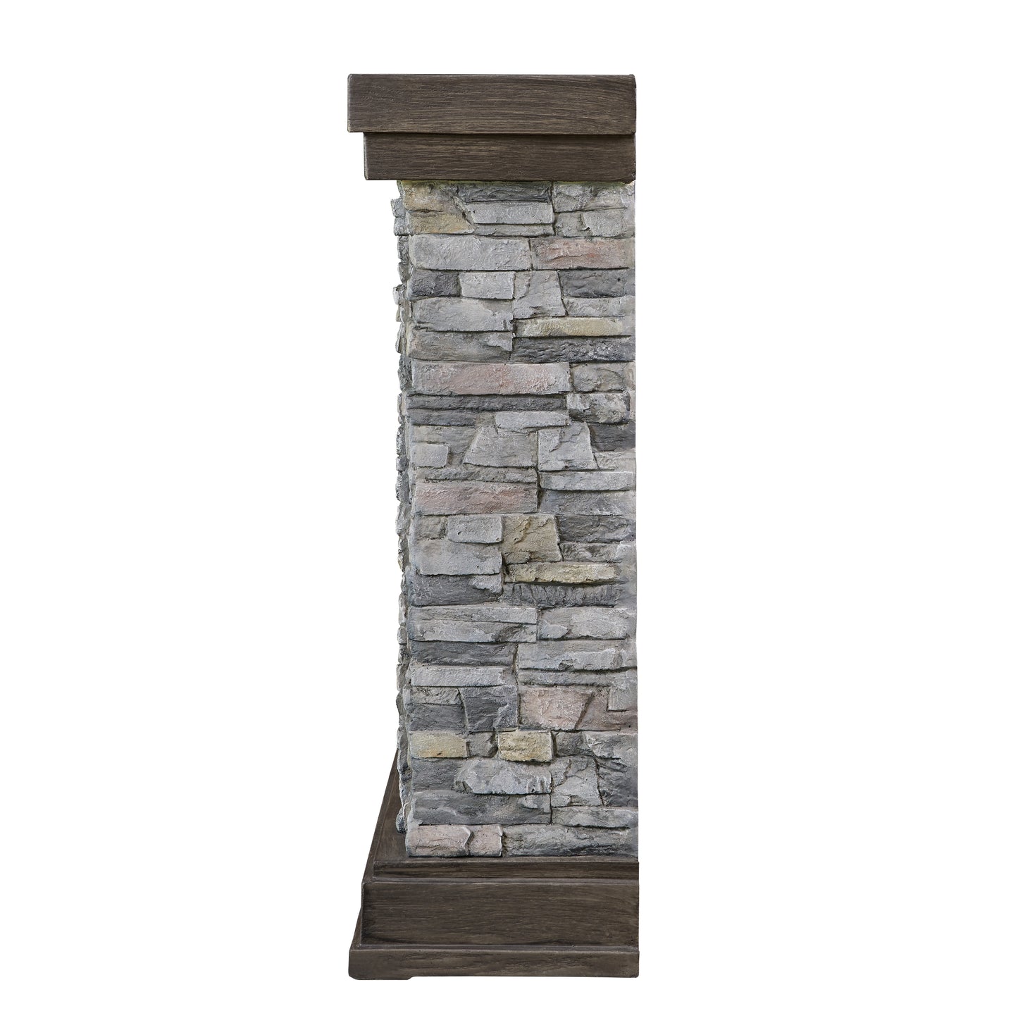 duraflame® Wall Mantel Electric Fireplace, Smoky Gray Stone