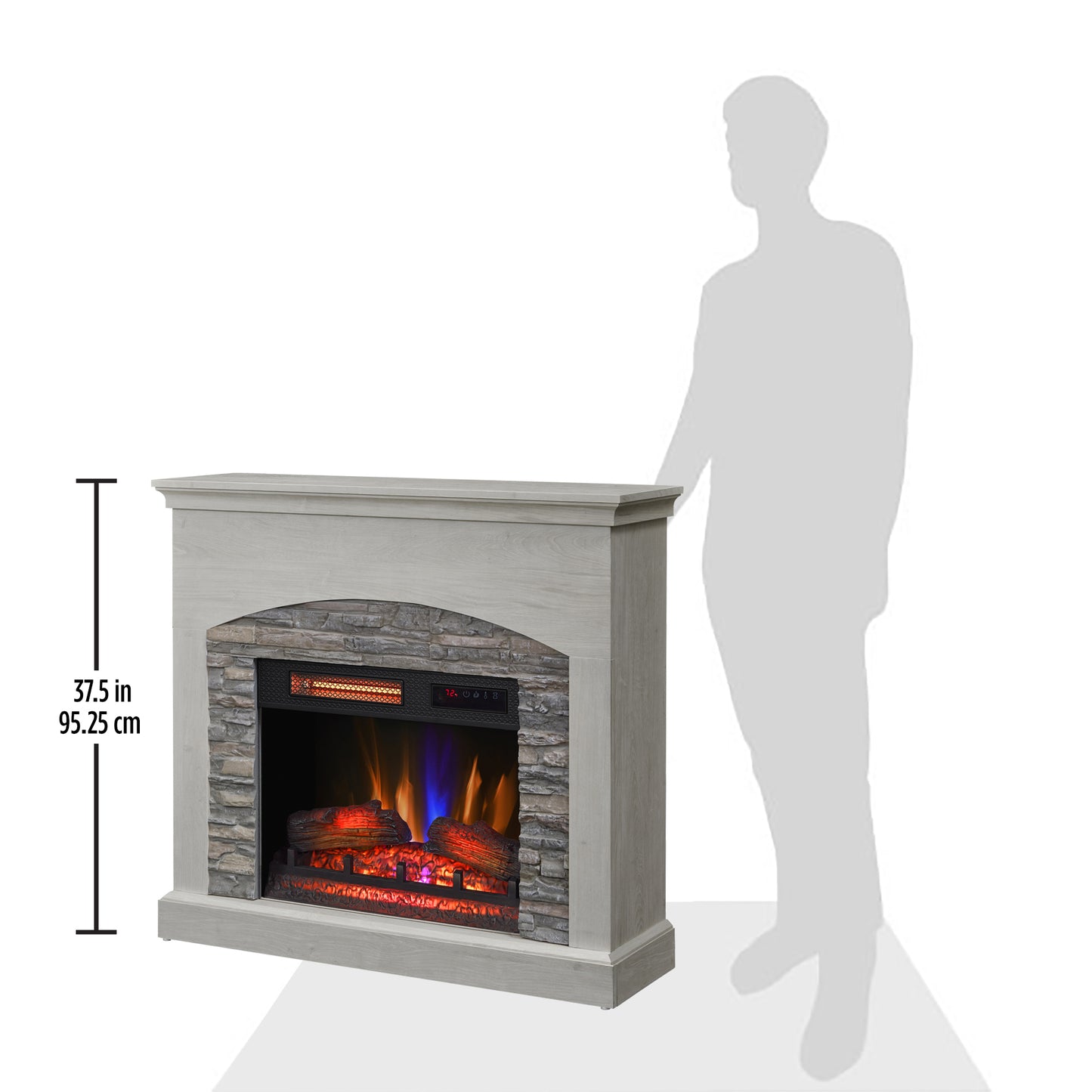 duraflame® Wall Mantel Electric Fireplace, Fairfax Oak