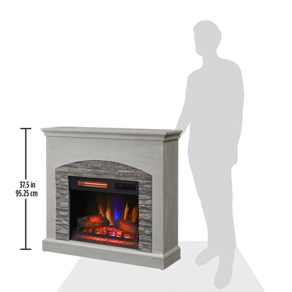 duraflame® Wall Mantel Electric Fireplace, Fairfax Oak