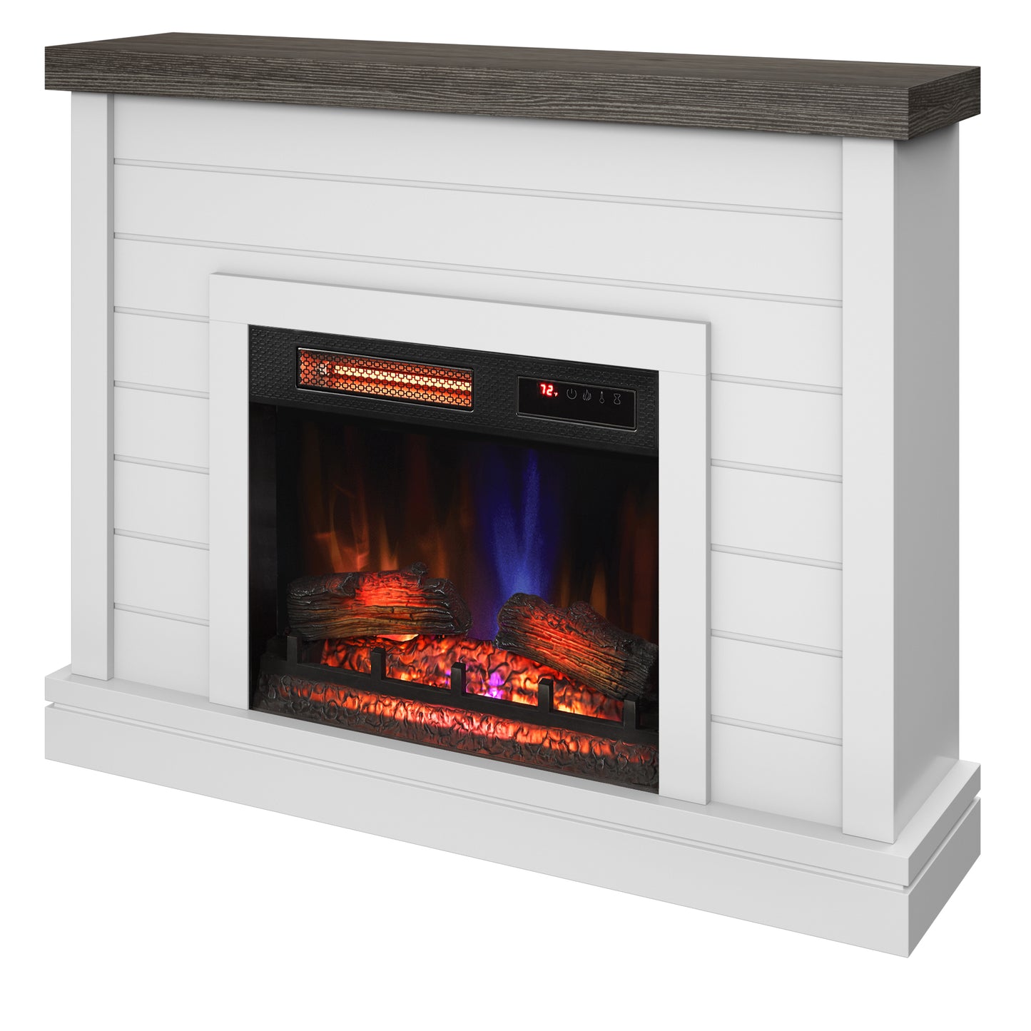 duraflame® Shiplap Wall Mantel Electric Fireplace