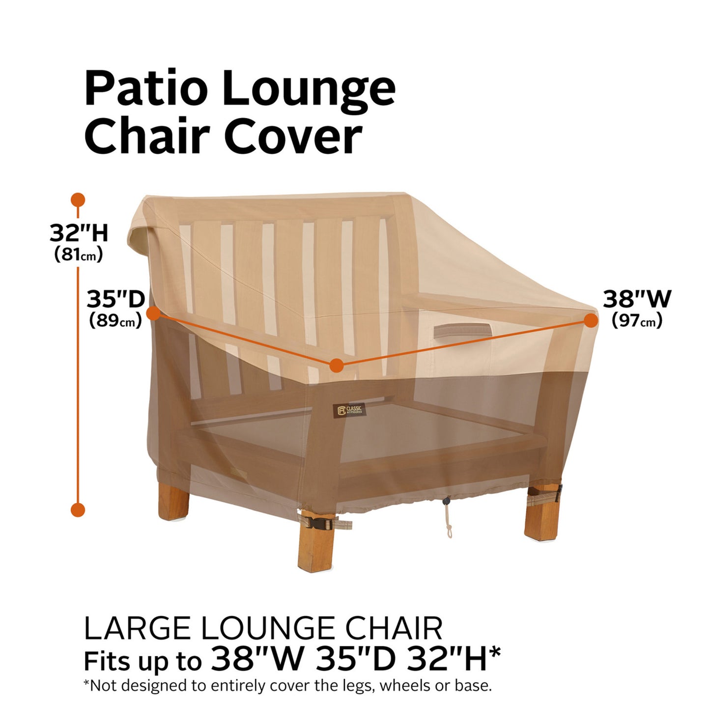 Classic Accessories Veranda's Best Waterproof Patio Chair Cover