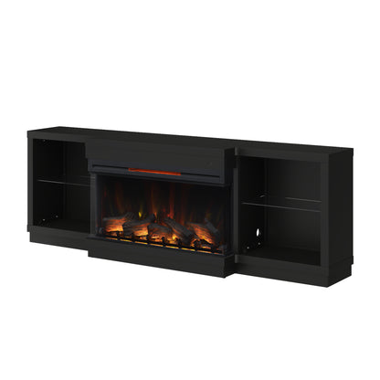 Cynthia 82" Electric Fireplace TV Stand with LED Accent Lighting