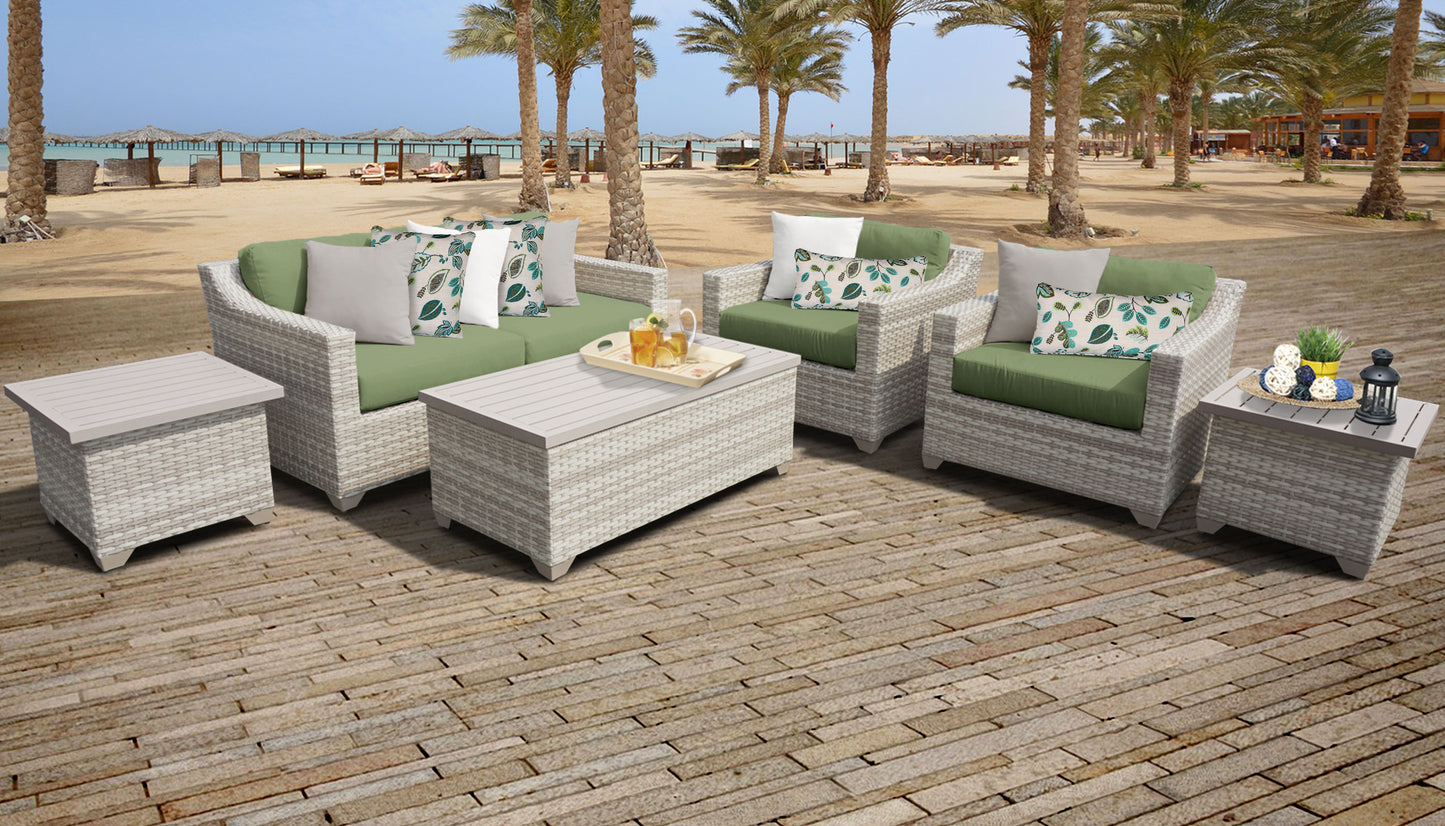Fairmont 7-Piece Outdoor Wicker Patio Furniture Set
