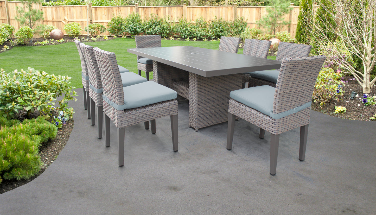 Florence 9-Piece Outdoor Dining Set with Cushions