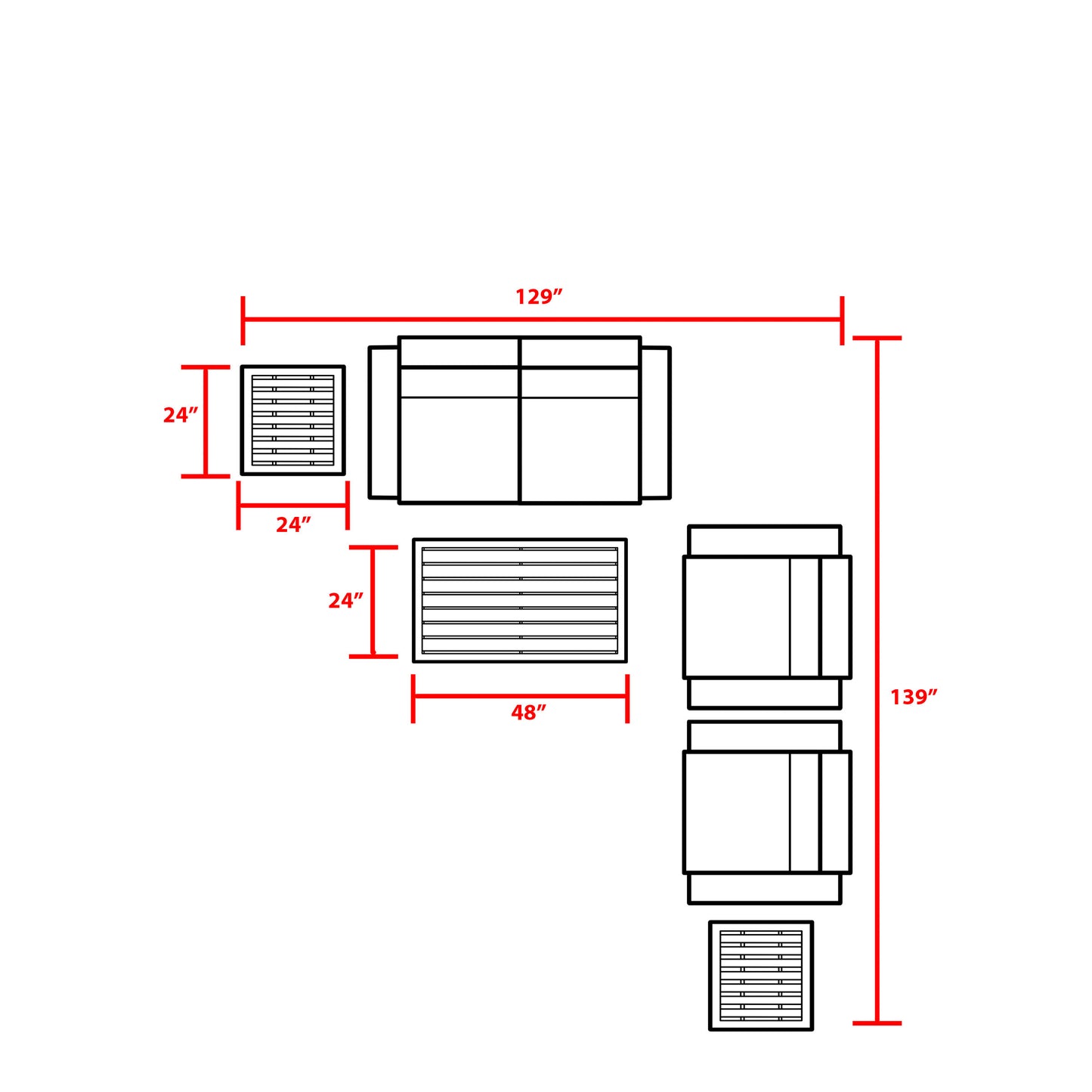 Fairmont 7-Piece Outdoor Wicker Patio Furniture Set
