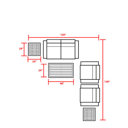 Fairmont 7-Piece Outdoor Wicker Patio Furniture Set