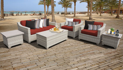 Fairmont 7-Piece Outdoor Wicker Patio Furniture Set
