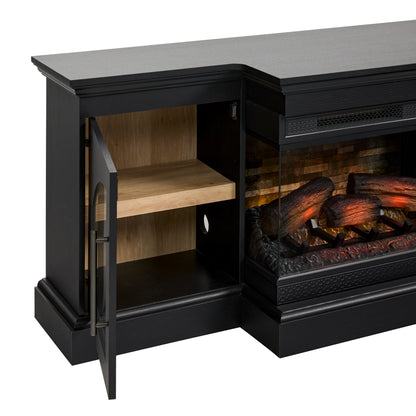 duraflame® 60" Smart Electric Fireplace TV Stand, Alexa Voice & App Control