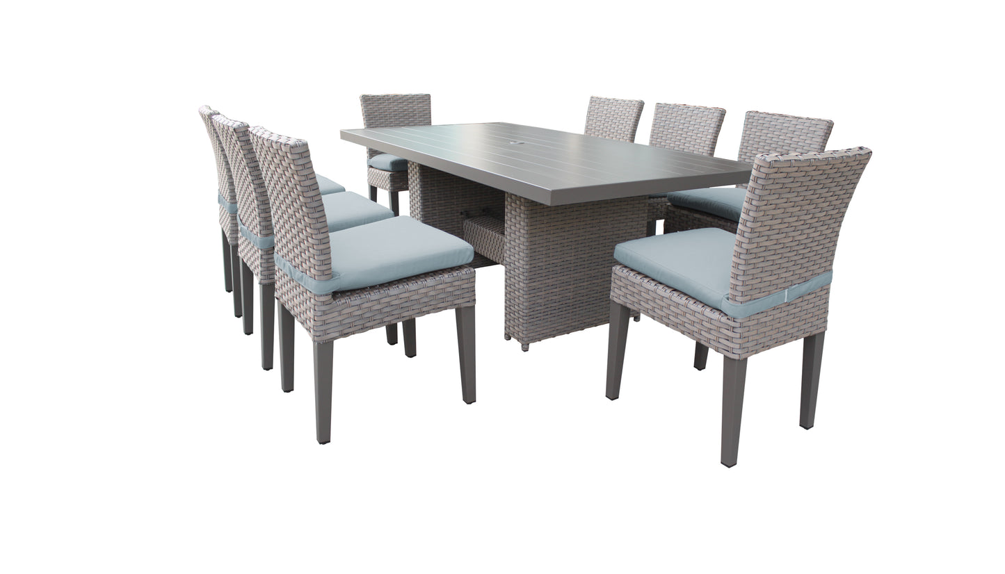 Florence 9-Piece Outdoor Dining Set with Cushions