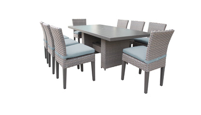 Florence 9-Piece Outdoor Dining Set with Cushions