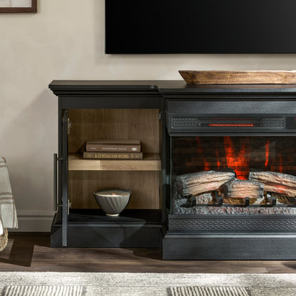 duraflame® 60" Smart Electric Fireplace TV Stand, Alexa Voice & App Control