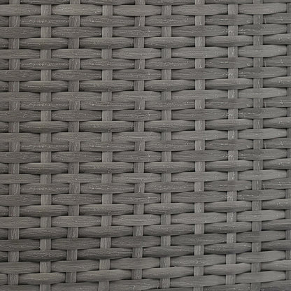 TK Classics Outdoor Corner Sofa - Dark Gray Wicker/Vanilla Cushion