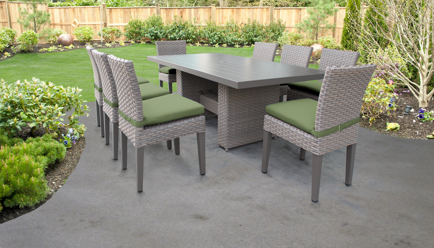 Florence 9-Piece Outdoor Dining Set with Cushions