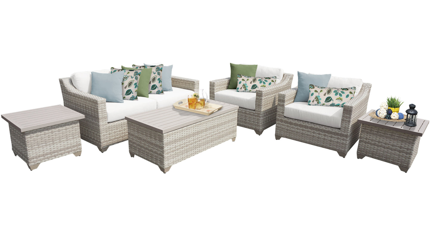 Fairmont 7-Piece Outdoor Wicker Patio Furniture Set