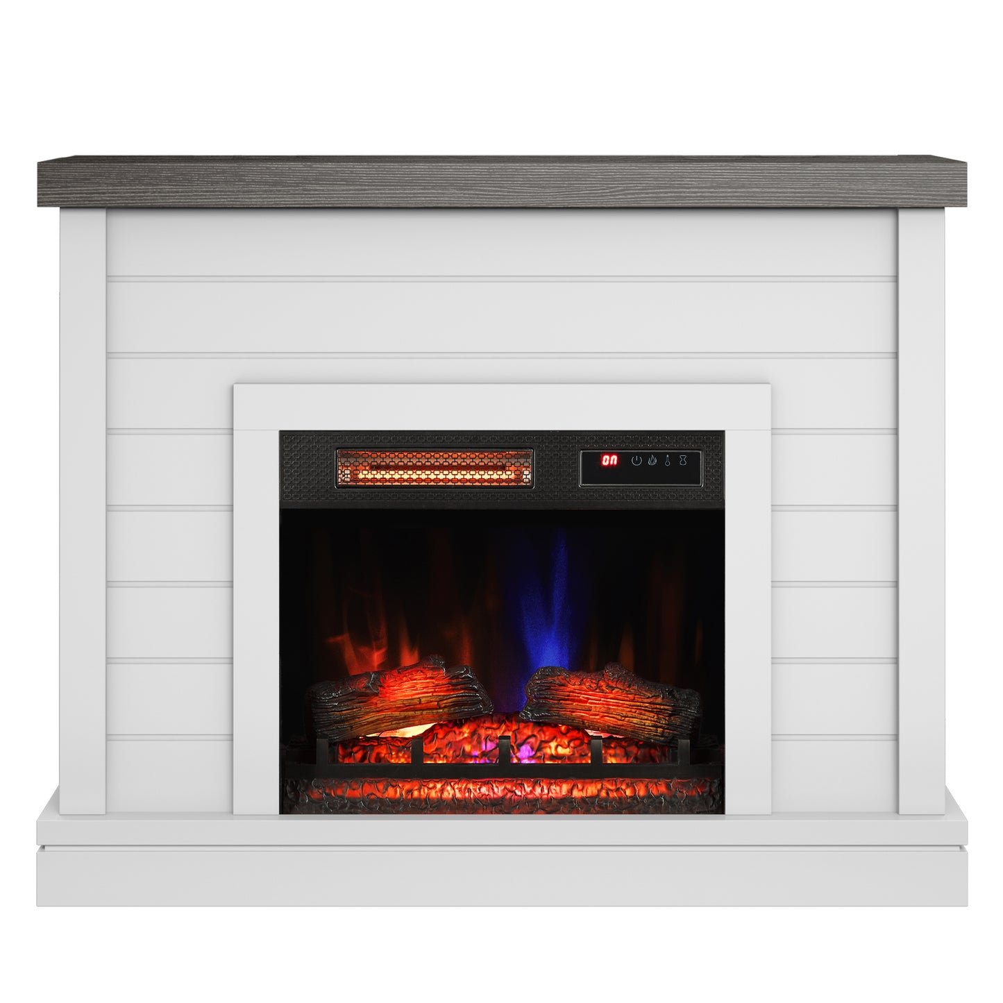 duraflame® Shiplap Wall Mantel Electric Fireplace