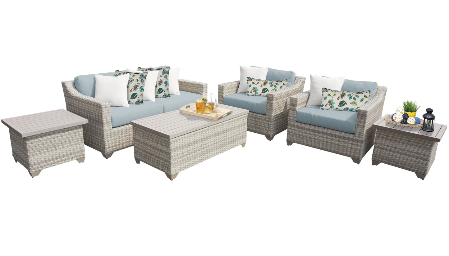 Fairmont 7-Piece Outdoor Wicker Patio Furniture Set