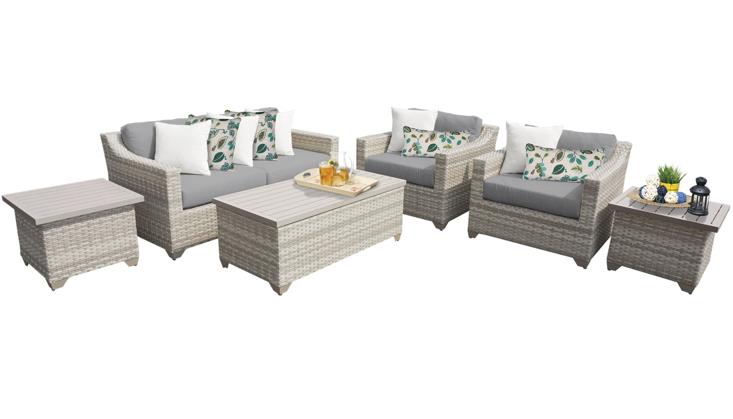 Fairmont 7-Piece Outdoor Wicker Patio Furniture Set