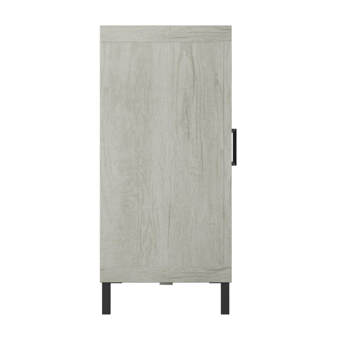 TV Stand for TVs up to 60" with Electric Fireplace and Mirrored Cabinet Doors