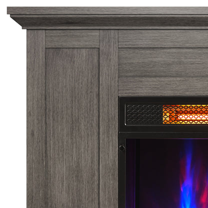 duraflame® Wall Mantel Electric Fireplace, Weathered Gray