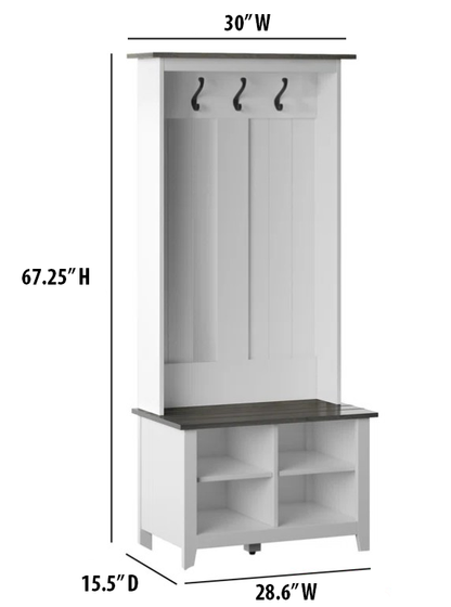 Hall Tree with Storage Bench