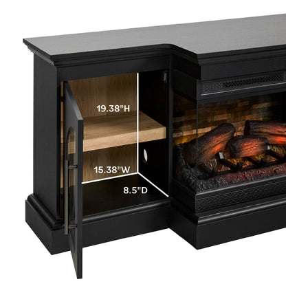 duraflame® 60" Smart Electric Fireplace TV Stand, Alexa Voice & App Control