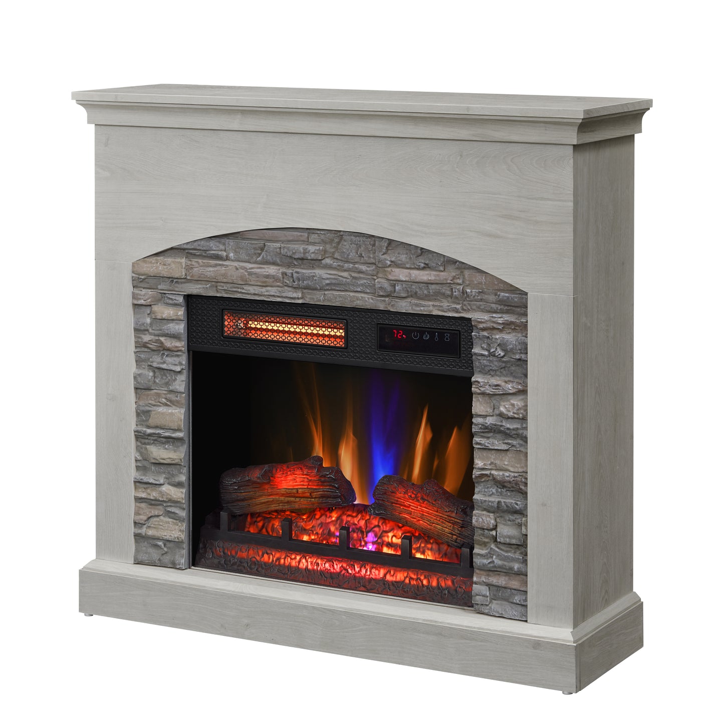 duraflame® Wall Mantel Electric Fireplace, Fairfax Oak