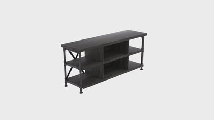 Irondale Open Architecture TV Stand for TVs up to 60 inches, Autumn Driftwood