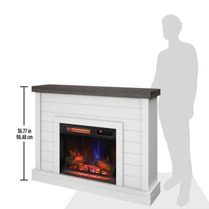duraflame® Shiplap Wall Mantel Electric Fireplace