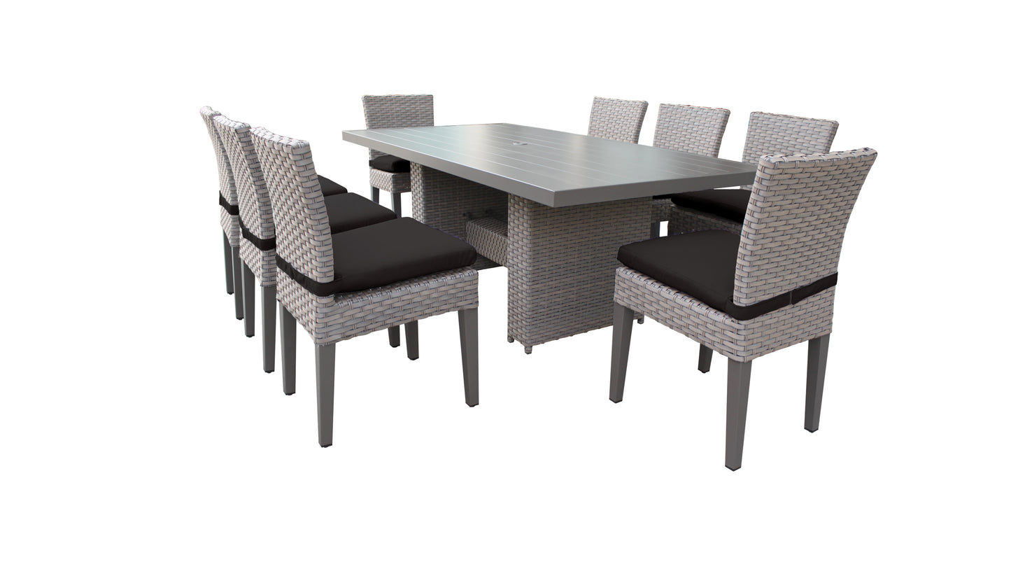 Florence 9-Piece Outdoor Dining Set with Cushions