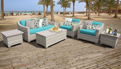 Fairmont 7-Piece Outdoor Wicker Patio Furniture Set