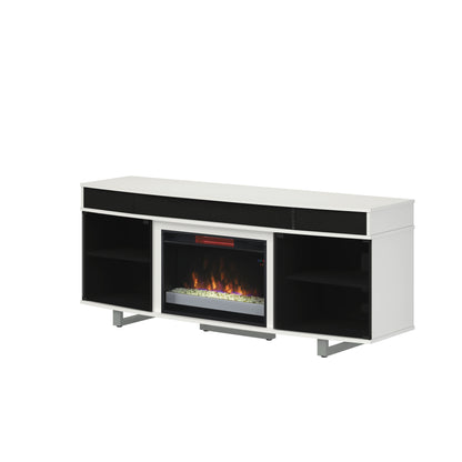 Enterprise TV Stand for TVs up to 80", Imperial Gray (Electric Fireplace sold separately)