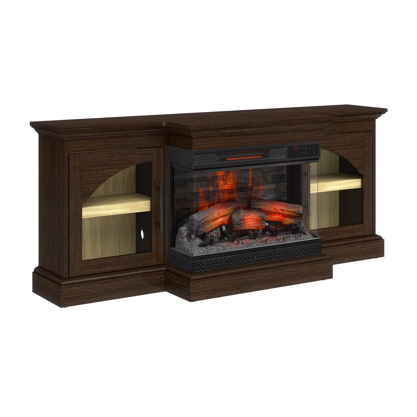 duraflame® 60" Smart Electric Fireplace TV Stand, Alexa Voice & App Control