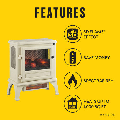 duraflame® Electric Fireplace Stove Heater with 3D Flame® Effect