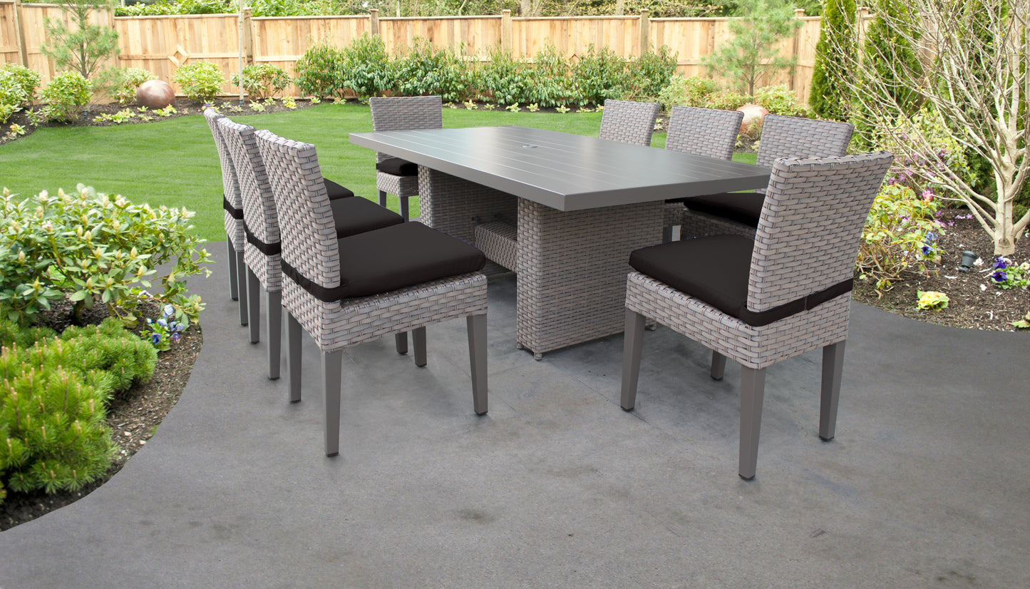 Florence 9-Piece Outdoor Dining Set with Cushions