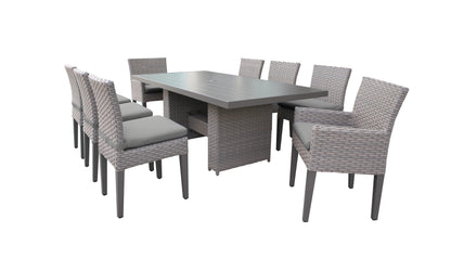 Monterey 9-Piece Wicker Outdoor Dining Set