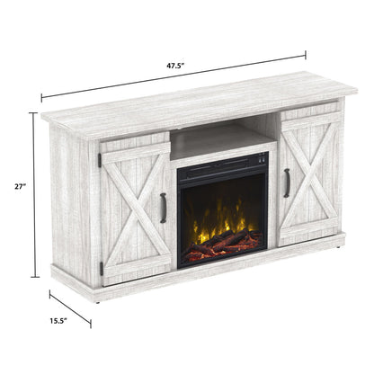 Cottonwood TV Stand for TVs up to 55" with Electric Fireplace